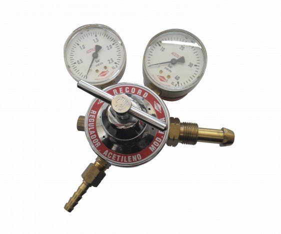 Regulador de Pressão Industrial com Manômetro Record