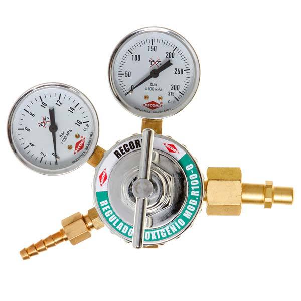 Regulador de Pressão Industrial com Manômetro Record - Imagem 3